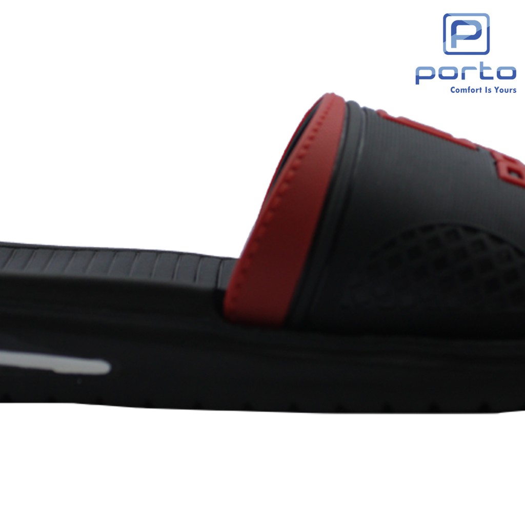 Porto - Sandal Pria Karet House Slipper Kuat Nyaman Porto Man Original 1011M (Super Sale!)-7