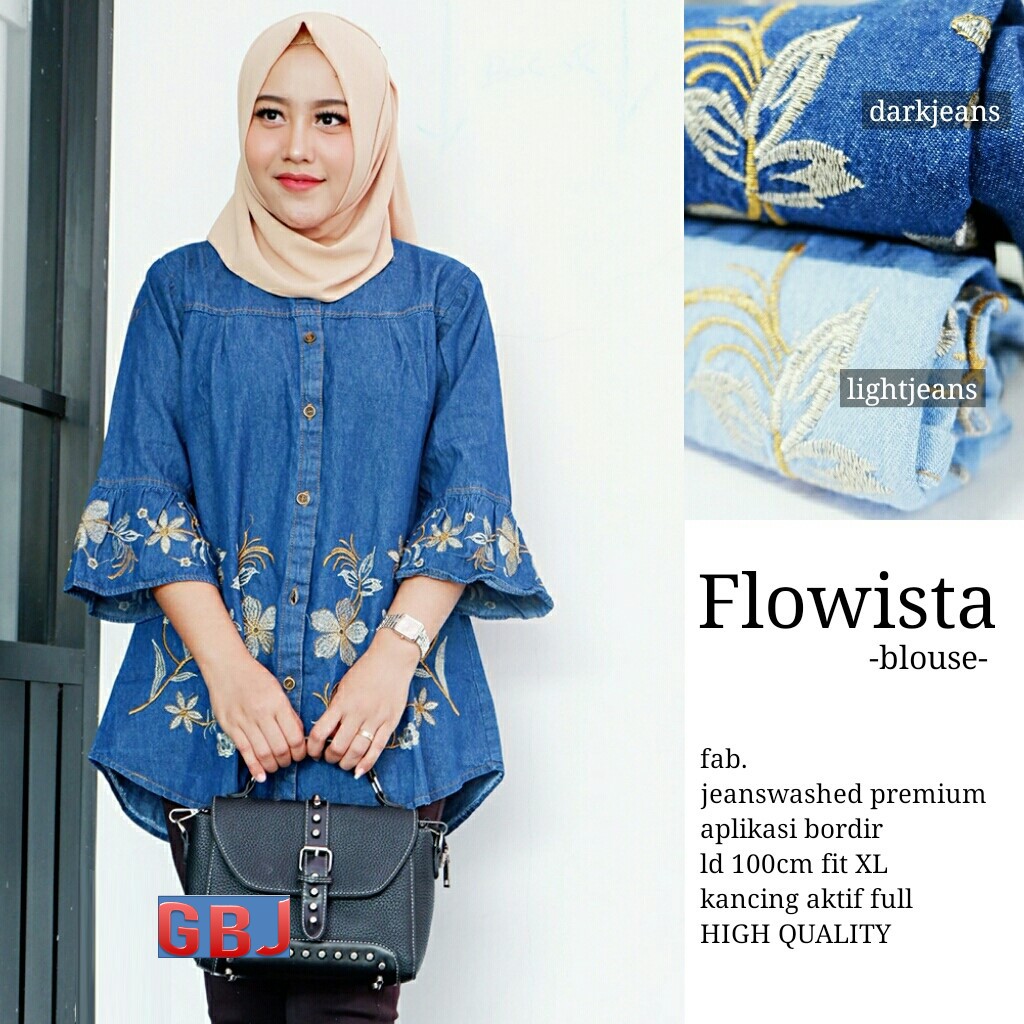 FLOWISTA BLOUSE / UKKY BORDIR BUNGA GBM