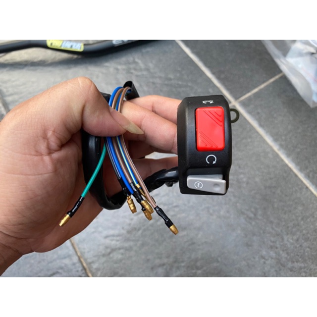 saklar switch on off plus stater kanan model ktc, saklar kanan, saklar motor, saklar kanan waterproo