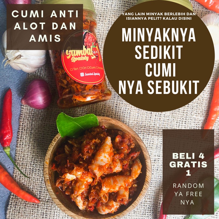 

Sambal Cumi Pedas Gurih Enak Murah 001
