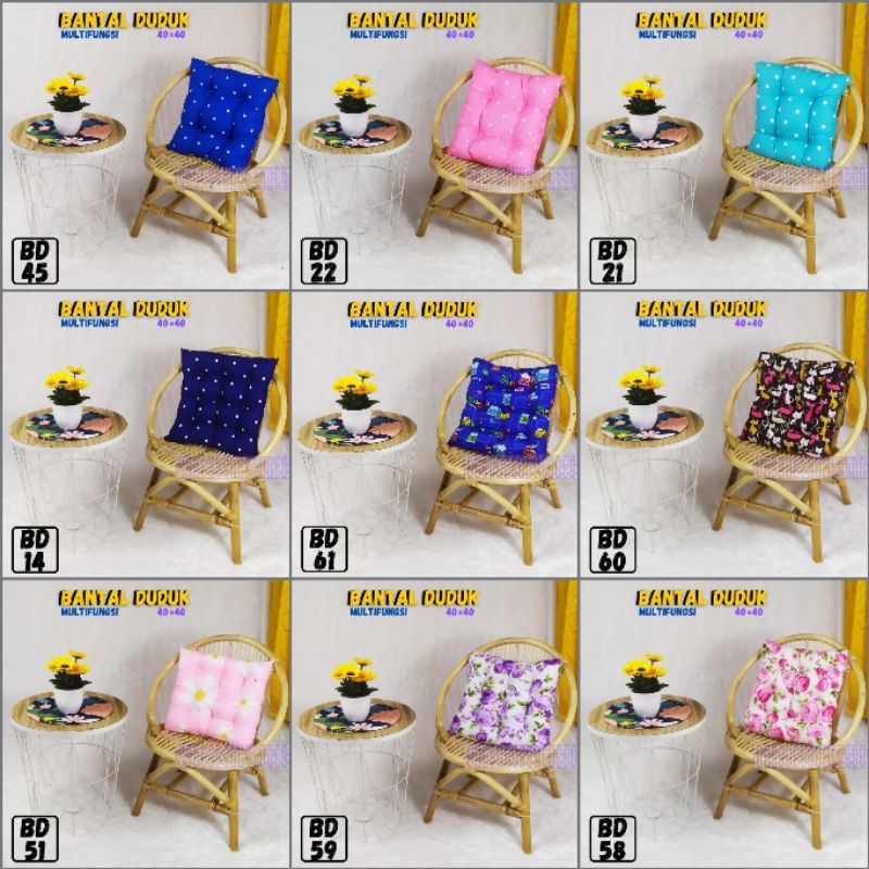 Bantal duduk 40×40 /bantal alas duduk / bantal lesehan