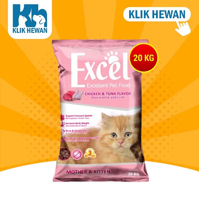 Makanan Kucing Excel 20 Kg / 20 Kg