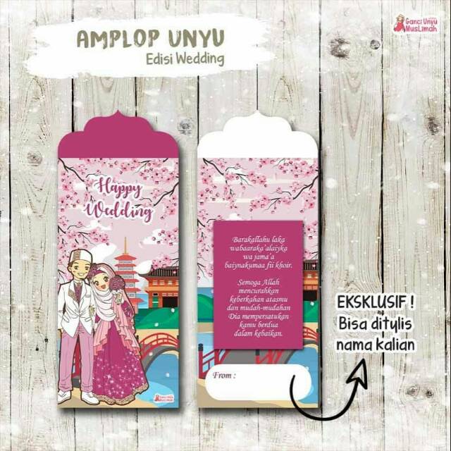 

AMPLOP WEDDING 1 plastik isi 8
