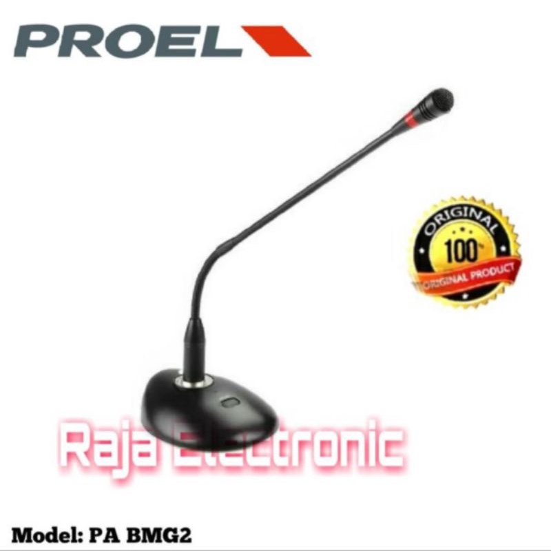 Mic Kabel Podium Proel PA BMG 2 Original Mic Table - Meja Garansi 1 Tahun.