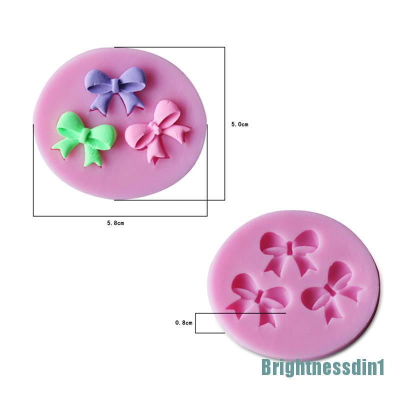 1 Pc Cetakan Kue Bentuk Pita 3d Bahan Silikon Untuk Dekorasi