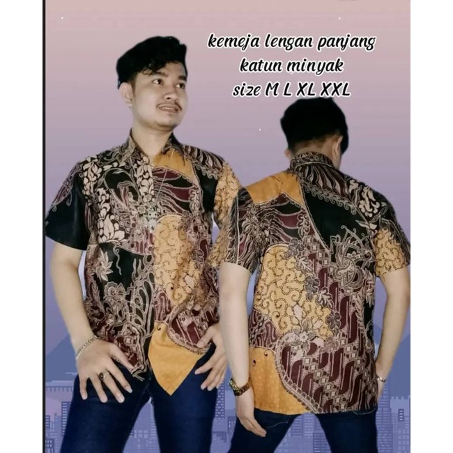 Batik Pangeran-KEMEJA BATIK LENGAN PENDEK KATUN PRIMA MURAH MERIAH SERAGAMAN NO LUNTUR COD