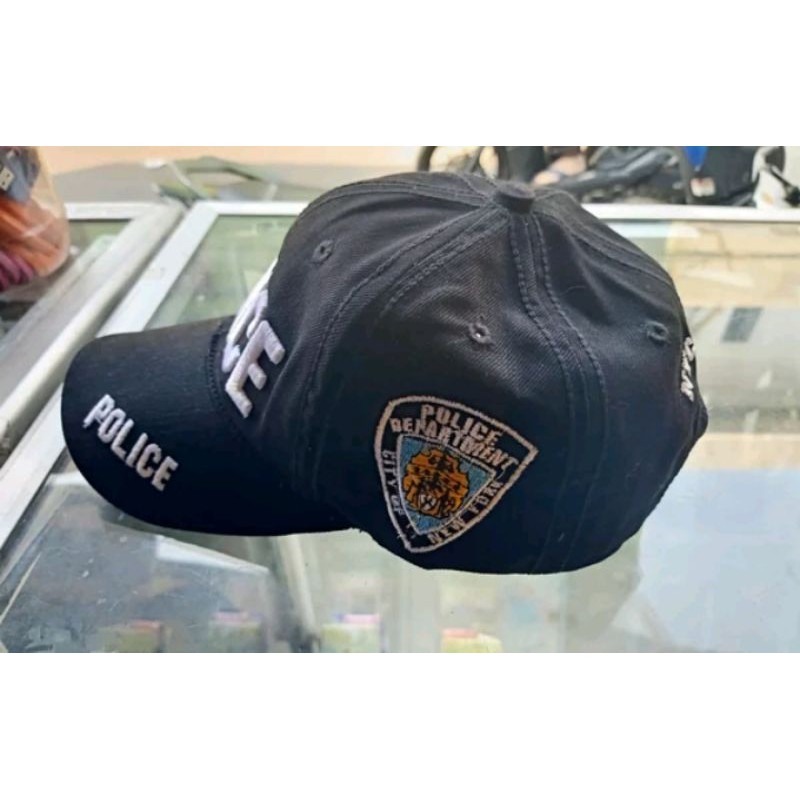 TOPI POLISI POLICE ORIGINAL BORDIR
