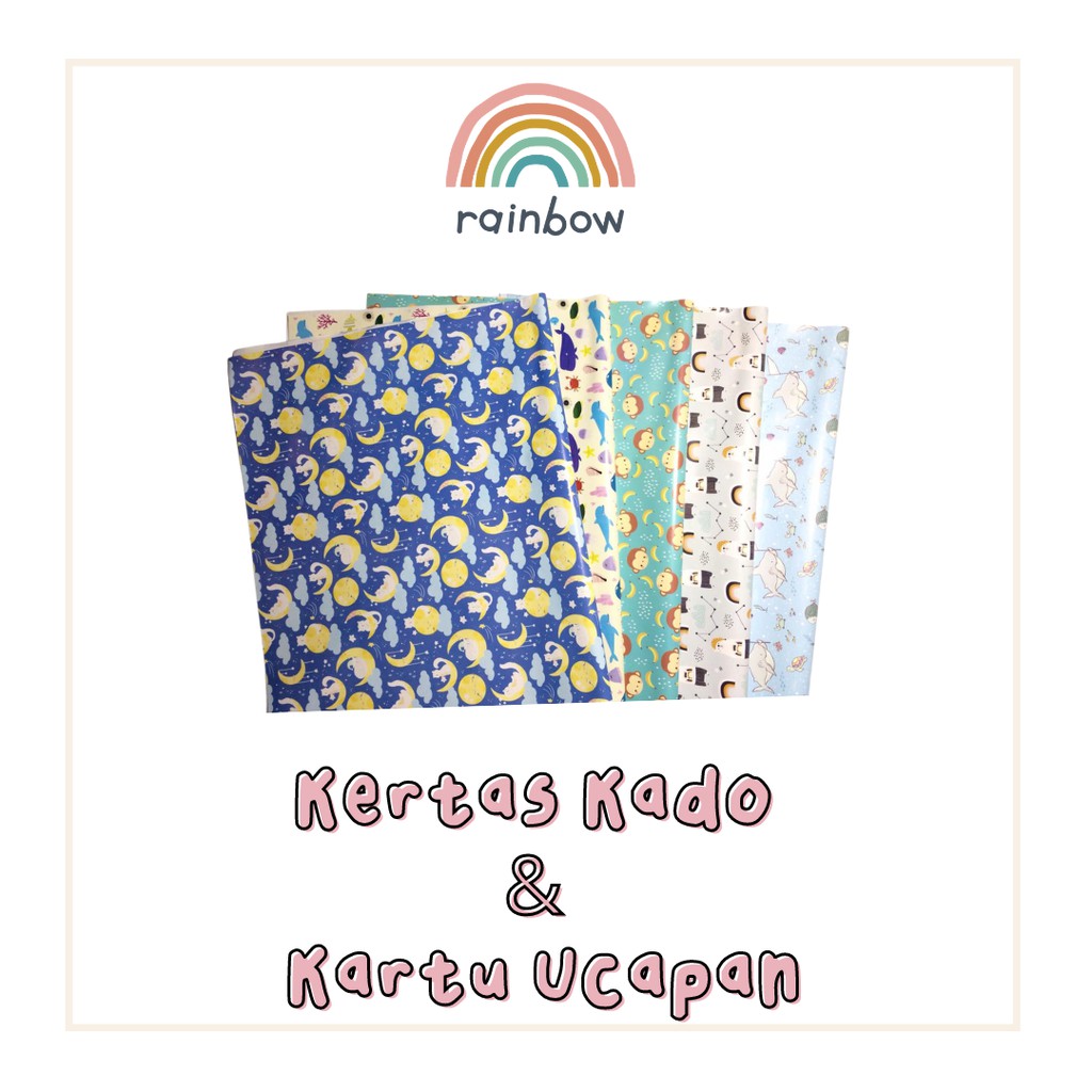 

BOX / KERTAS KADO DAN KARTU UCAPAN [Rainbow.Kids] [COD]