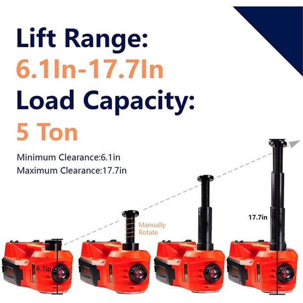 ELECTRIC CAR JACK 5 TON - Dongkrak Hidrolik Elektrik 5 Ton Set Lengkap