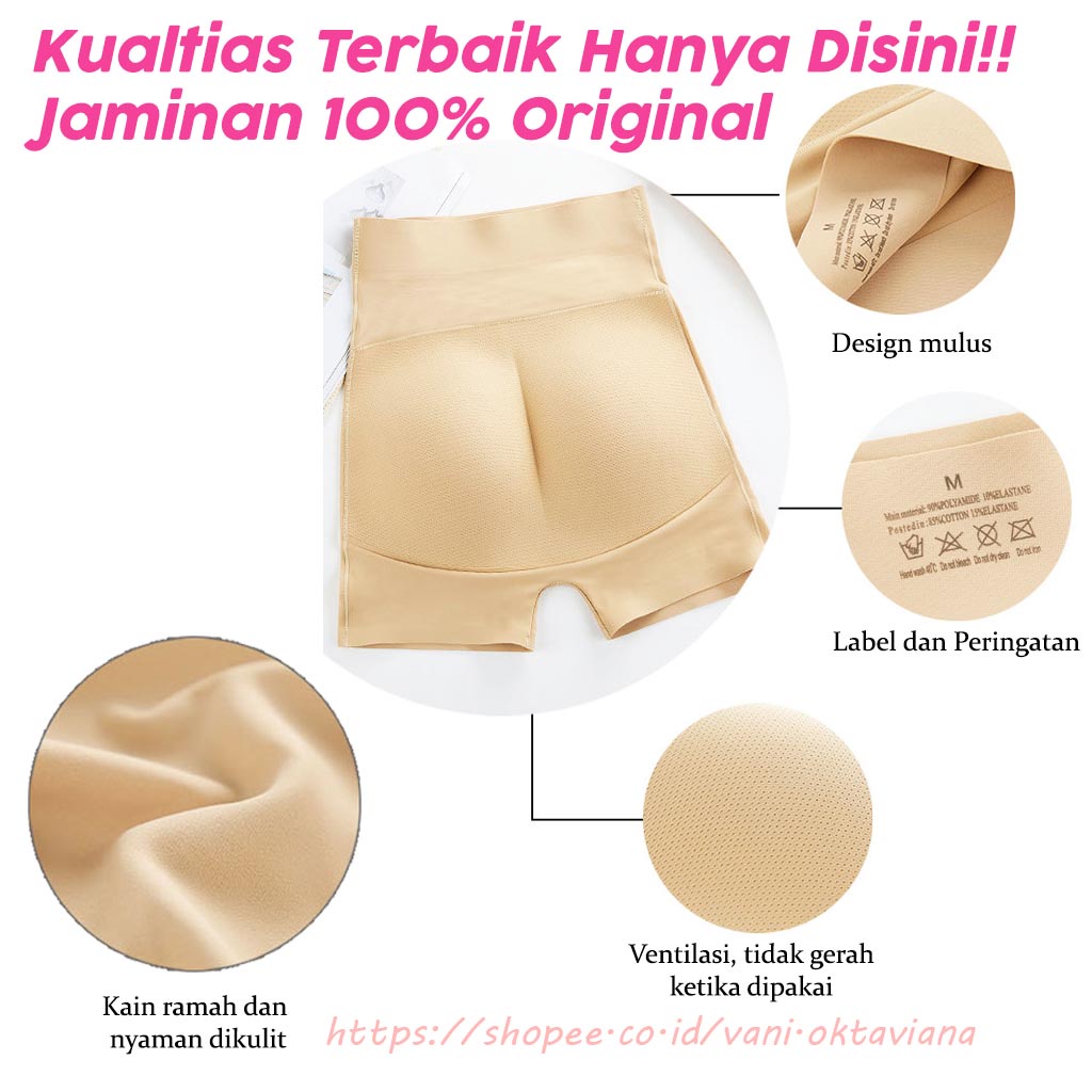 Celana Busa Pantat | Pembesar Bokong | CD Busa Pantat Palsu | Fake Ass Underwear | Celana Busa