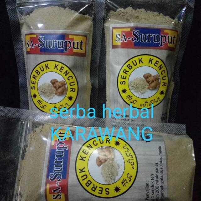 

Kencur bubuk 100gr, SA_SURUPUT_SERBA HERBAL KARAWANG