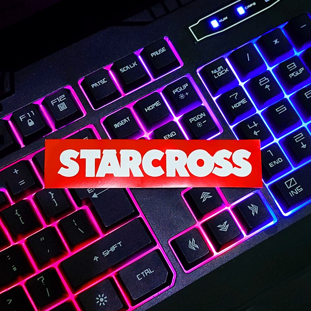 Stiker Aesthetic STAR CROSS SERIES - STICKER TUMBLR MOTOR JOURNAL