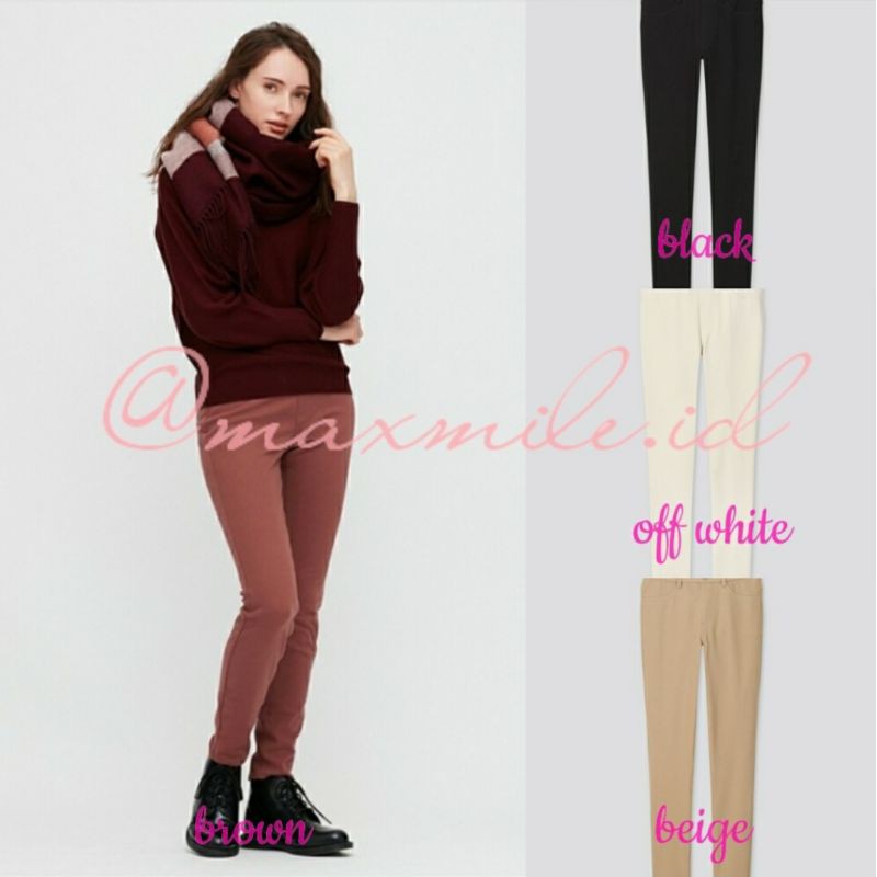  Celana  Legging  Ultra Stretch Uniqlo  Women Shopee Indonesia