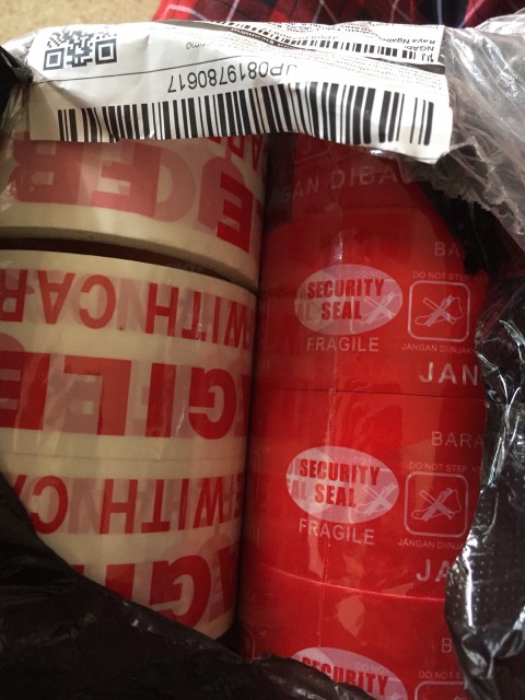 Gratis Ongkir Lakban Fragile Warna Merah Jangan Di Banting !