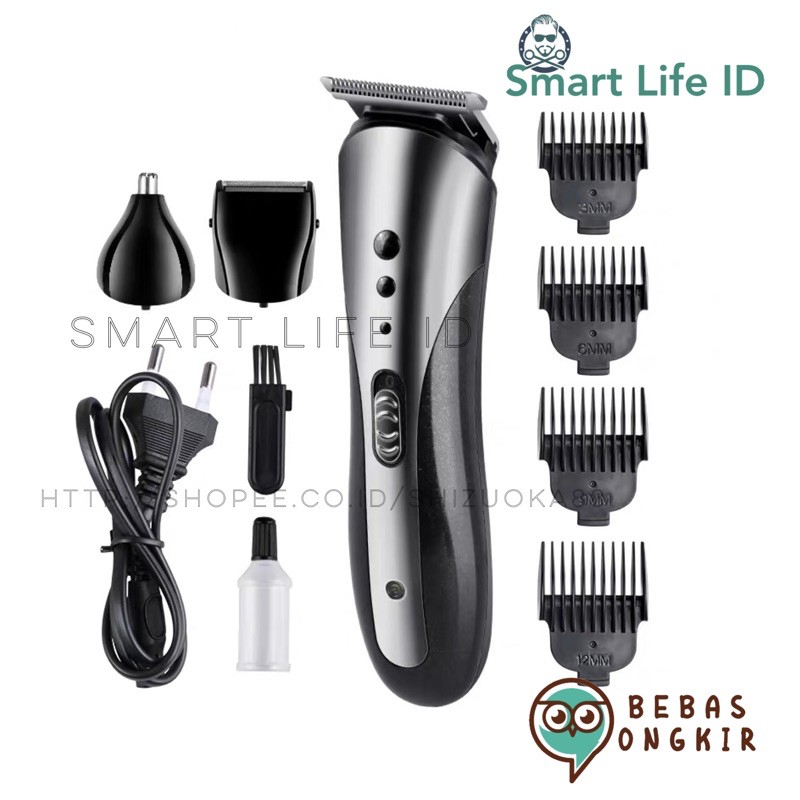 Kemei KM 1407 Alat Cukur Rambut 3 in 1 Cukuran Kumis Jenggot Hair Clipper Professional Kemei KM-1407