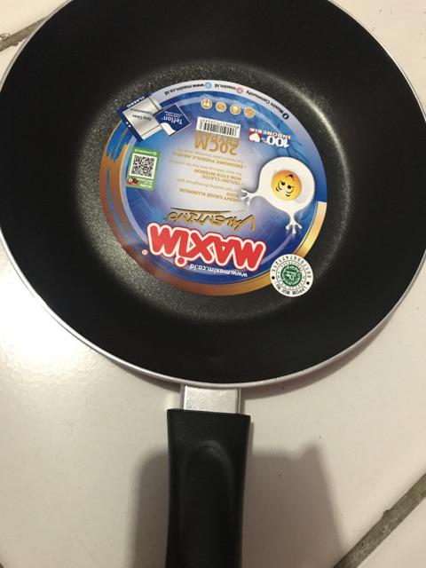 20cm Maxim Anti Lengket Wajan Penggorengan (fry Pan) Teflon 20 Cm Sni Original
