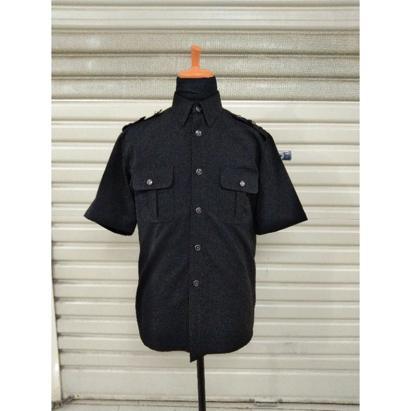 Baju seragam Hitam PDH Safari PDL Security Baju Satpam Baju Sopir murah