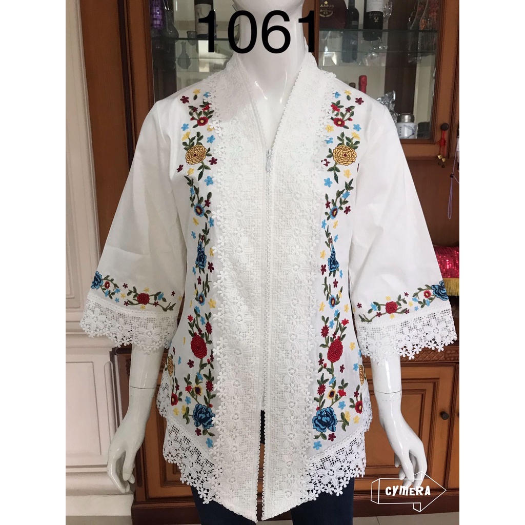 Kebaya alexuez  brukat tebal  warna bordir timbul kombinasi brukat //kebaya alexuez premium 0994