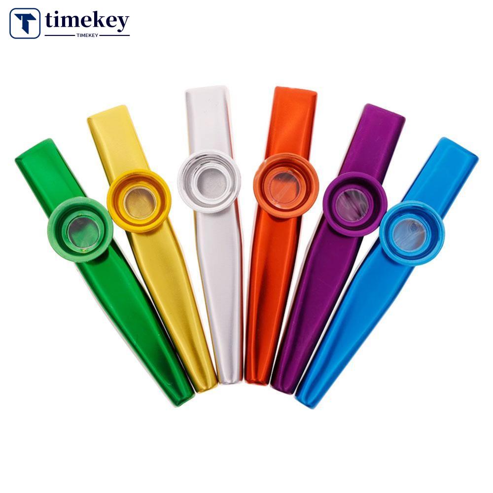 Timekey Harmonika Kazoo Bahan Metal Untuk Hadiah Anak G2H3