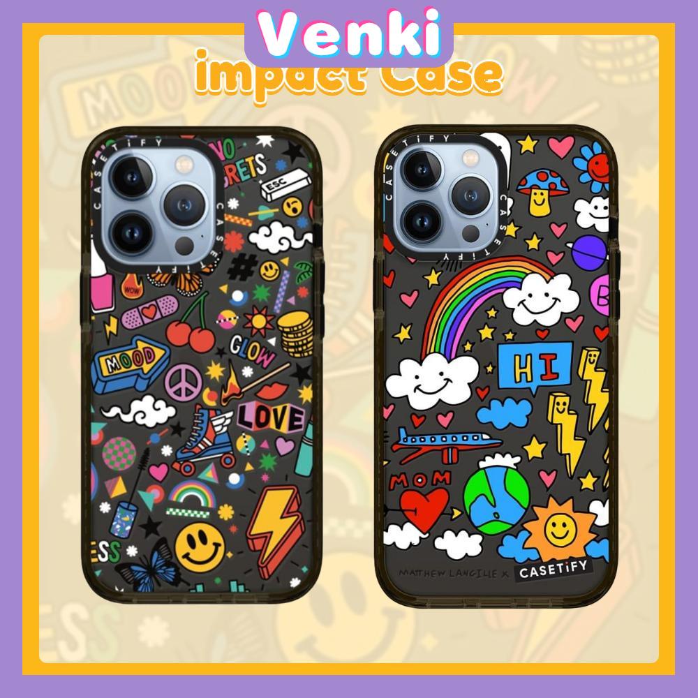 Soft Case Pelindung Kamera Bahan Silikon Tpu Tebal Motif Kartun Graffiti Untuk Iphone 13 Pro Max 12 Pro Max 11 Pro Max 7 Plus Xr Xs Max 13 Plus 7 8