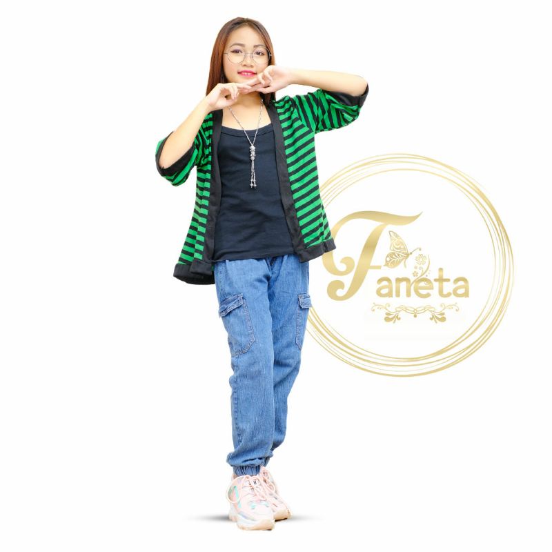Setelan Anak Perempuan  Outer + Inner + Celana / Baju Set Anak