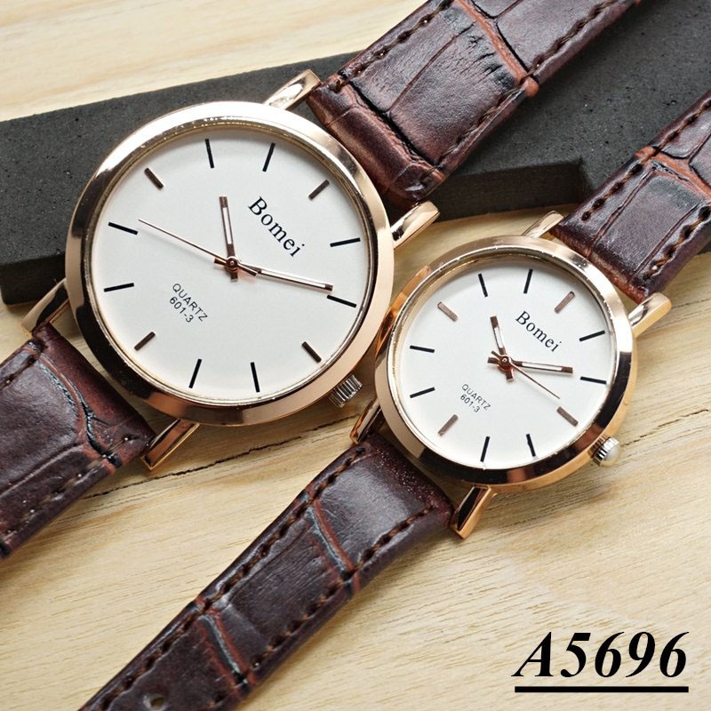 Jam Tangan Couple Bomei Balok Tali - Kode A5696, A5695