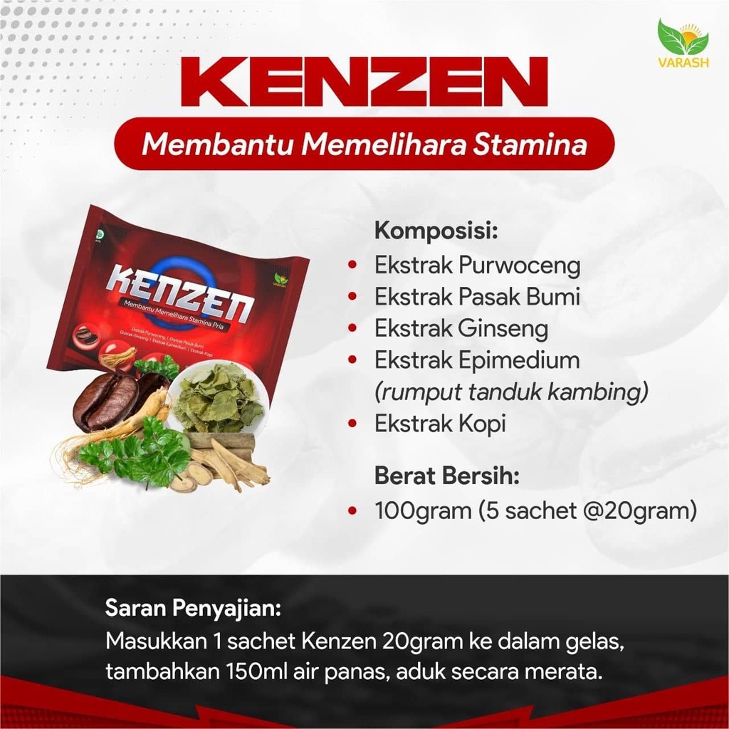 

Kopi Herbal KENZEN - Varash