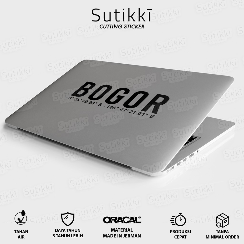 Sutikki | Cutting Sticker Bogor Kordinat Cordinate Stiker Vinyl Decal Mobil Motor - Seri NKRI