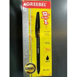 pulpen greebel hitam technoline