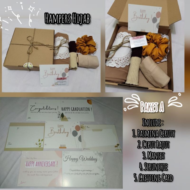 

Hampers Hijab Murah Gift Box PAKET A