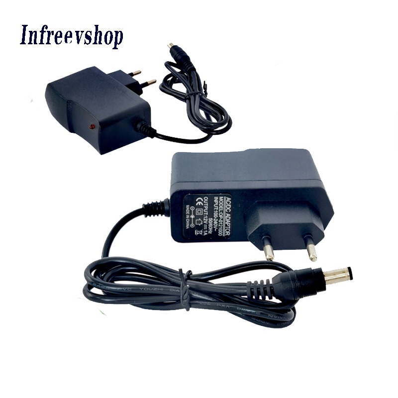 Adaptor cctv 12V1A kabel 100cm with ic protector led indicator switching adaptor 12V 1A