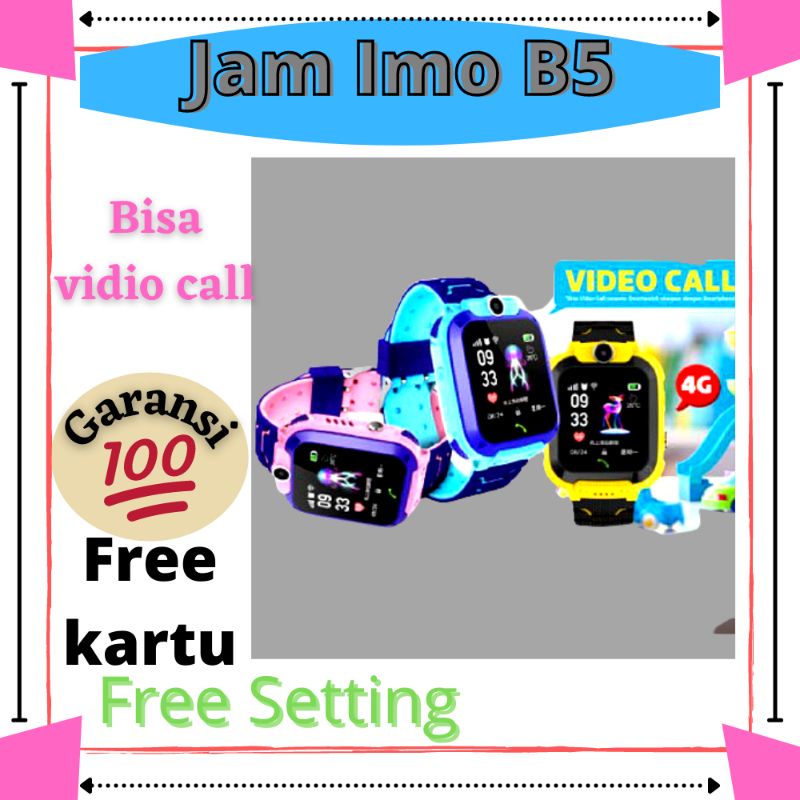 COD√SMARTWACTH JAM TANGAN ANAK LAKI-LAKI PEREMPUAN IMOO IMO AIMO EMO ANTI AIR VIDEO CALL 4G WIFI MER