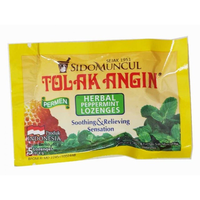 

Tolak Angin Permen Herbal Sachet