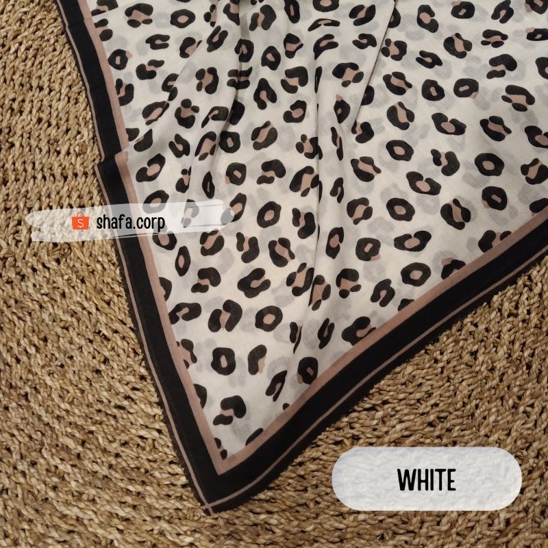 KERUDUNG VOAL SEGI EMPAT LEOPARD SERIES