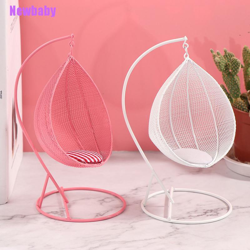 (Newbaby) Miniatur Hammock / Kursi Ayun Skala 1: 12 Untuk Dekorasi Rumah Boneka