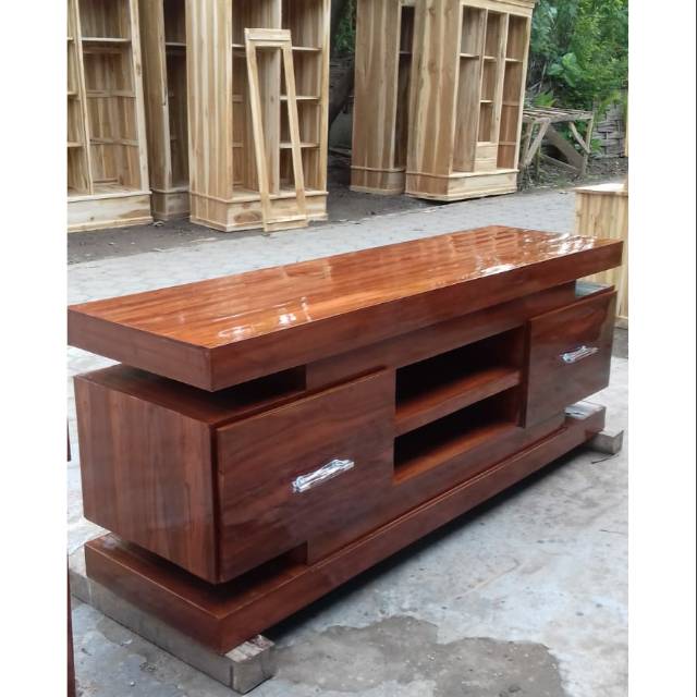 Bufet tv lemari tv lemari jati