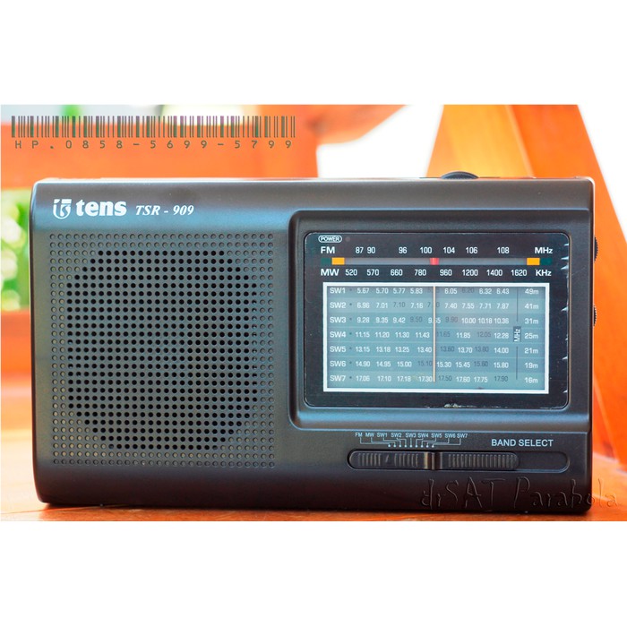 Elektronik Radio Tens TSR-909 Am Fm Sw/Portable Radio - Hitam