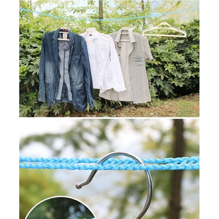 ELFYDO HL0061 Tali Jemuran 5 Meter Tali Jemuran Baju Lubang