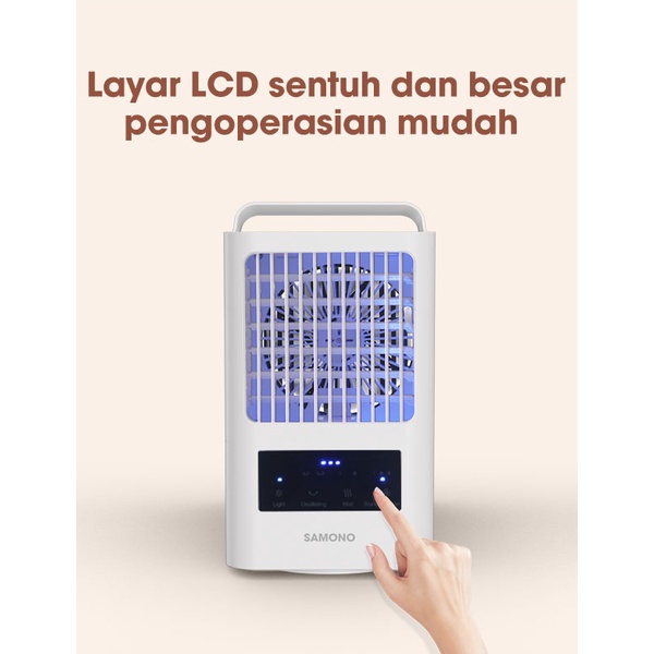 Air Cooler Protable 800ML Pendingin Udara Kapasitas 5000MAh Design Lubang Ganda SW-AC10