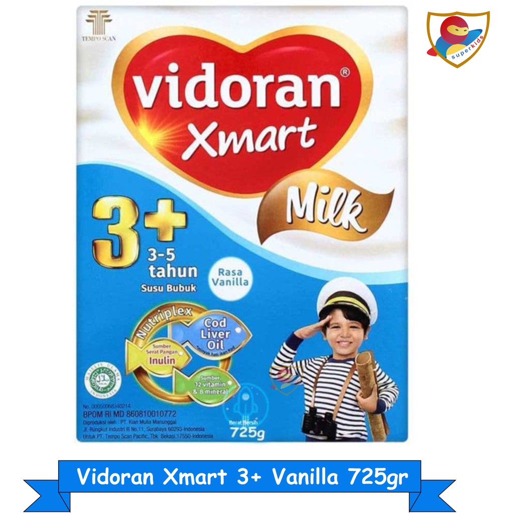 Vidoran Xmart 3+ Vanilla 725gr