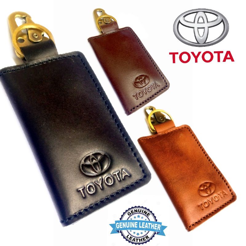 gantungan kunci mobil kulit asli full lipat 2 dompet stnk