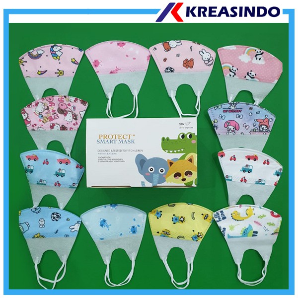 Masker Duckbill Anak Protevtive Face mask 10 pcs