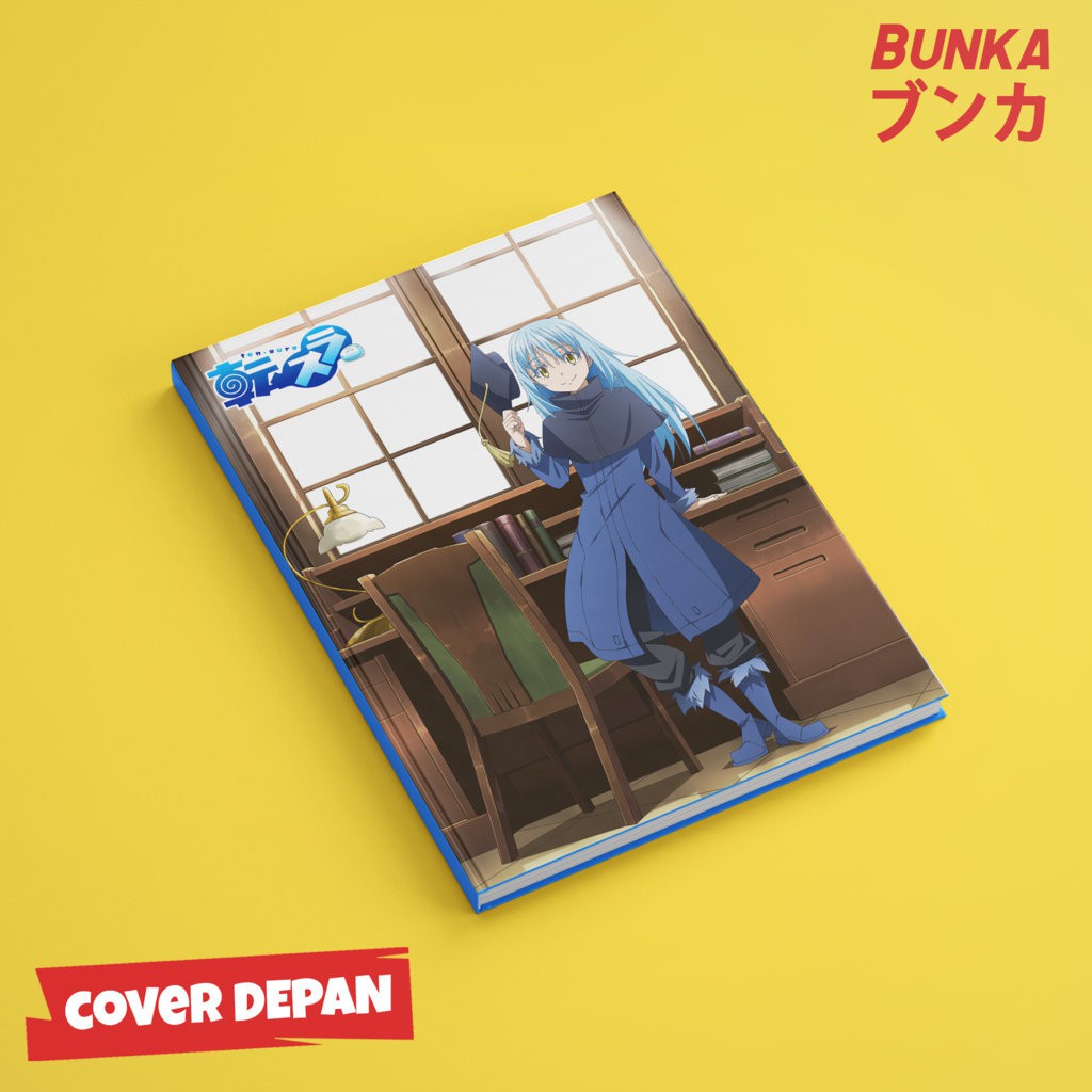 

Notebook Anime Tensei Shitara Slime Rimuru D Hardcover A5 Buku Tulis Catatan Notes Agenda Planner