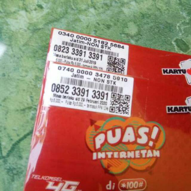 NOMOR As cantik abcd abcd berpasangan