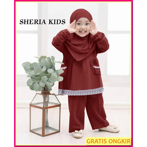 Gamis Anak Syari Series Saleha Anisa Kids Gamis Renda Dress Anak Terbaru Kekinian Sheryl Kids Baju S