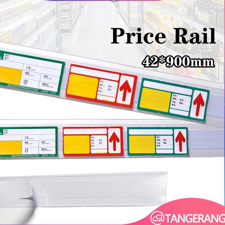 

Di⚡kon !! Klip Label Harga/Price Rail Shelf/Mika harga/Tempat Harga Rak Minimarket