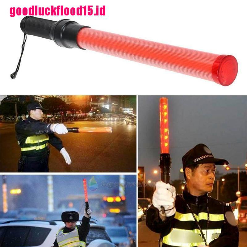 {LUCKID}Signal LED Traffic Safety Wand Baton Road Control Warning Light Traffic Control