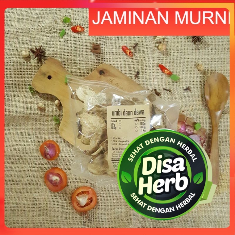 

UMBI DAUN DEWA KERING 100 GRAM - Gynura Divaricata - MURNI - JSR - REMPAH