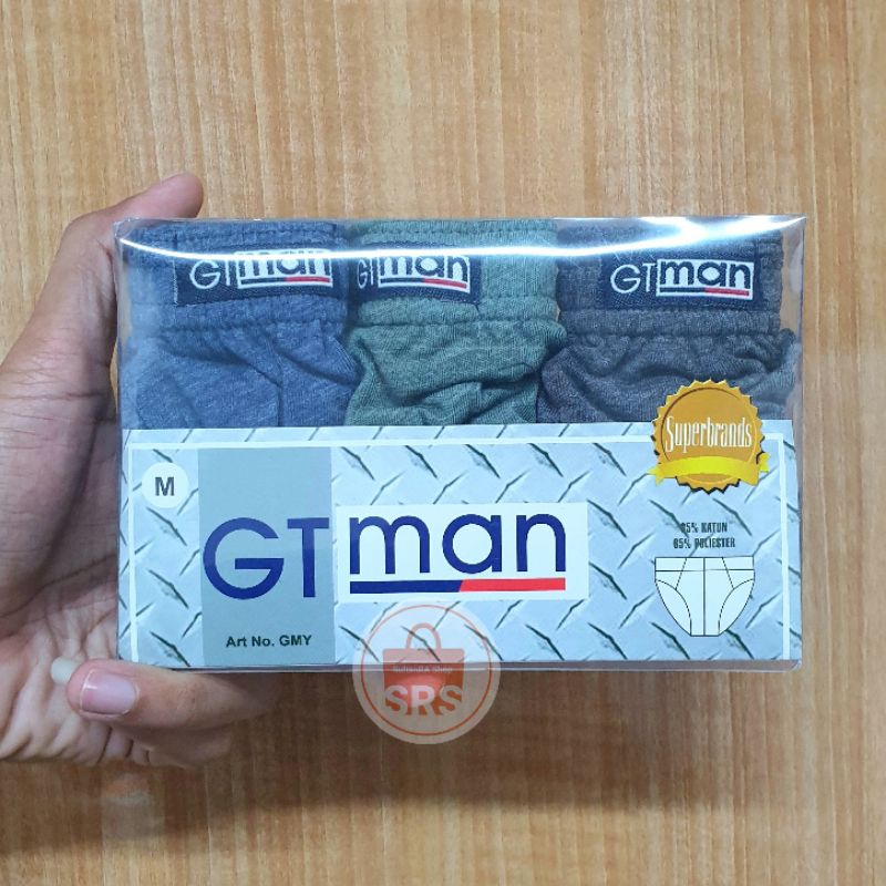 (1 Box isi 3) Celana Dalam Pria GT Man GMX | CD Pria 1 Box isi 3 GT-Man | Underwear Man GMX CD