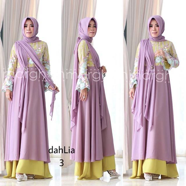gamis pesta Dahlia by Marghon